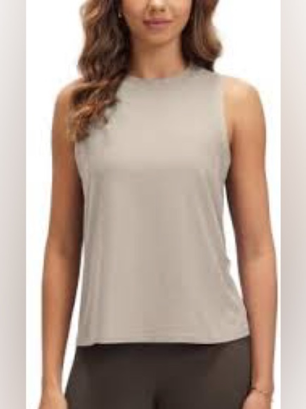 Jockey 2 Pack Sueded Interlock Moisture Wicking Boxy Tank Crop Top Sz M
